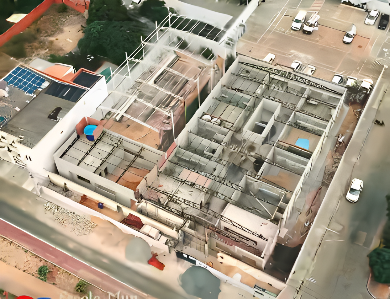 Com investimento de R$ 2 milhões, obras de reconstrução da Escola Emília Mila de Castro chegam a 40%