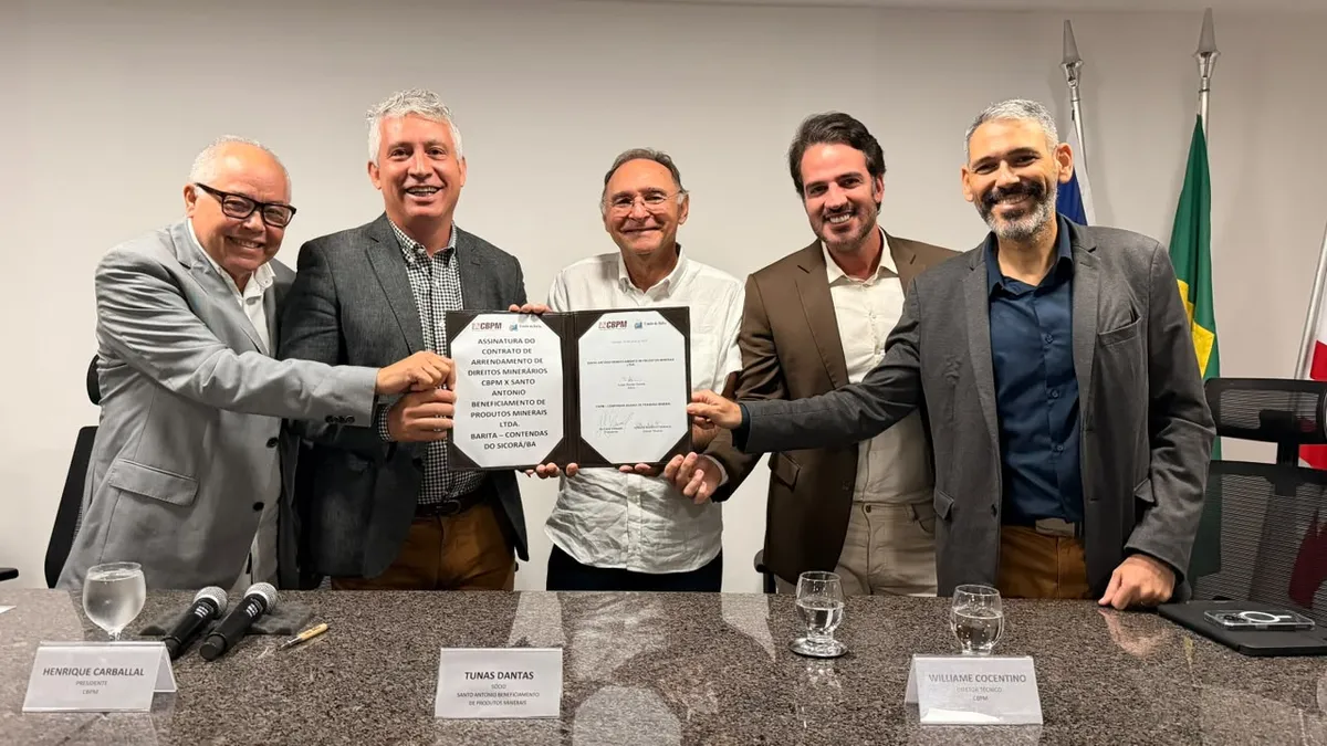 CBPM e Santo Antônio fecham acordo de 15 anos para produção de barita e fortalecimento do setor petrolífero na Bahia