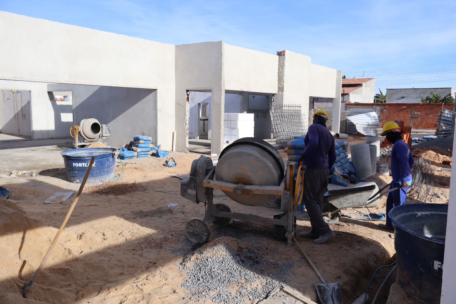 Obras da Creche Municipal Professor Joaquim Alves Brito avançam no Alto Caiçara com investimento de R$ 3,5 milhões
